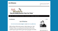 Desktop Screenshot of antwisdom.org